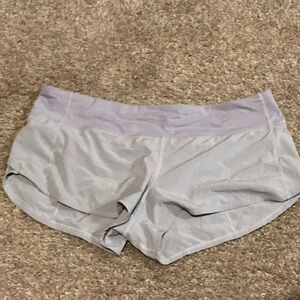 Lululemon Athletica Light Gray Athletic Shorts